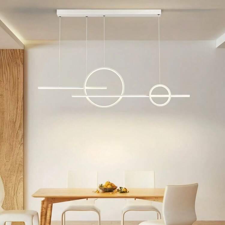 This New Silicone LED Pendant Light Is Specially Designed For Restaurants, With High-End And Elegant Colors, Simple Yet Luxurious. This Ceiling-Mounted Pendant Light Is Suitable For Living Rooms And Bedrooms, With Adjustable Height And Three-Color Dimming Function, Providing Wide Illumination Coverage, Making It An Ideal Indoor Decorative Lighting Fixture. - Multicolor - View 7