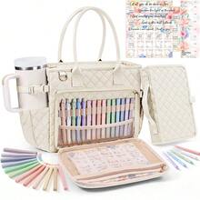 Floe Bible Cover Case Large Tote Bag For Women W/Shoulder Strap, Christmas Christian Gifts For Women - Màu be - Xem 2