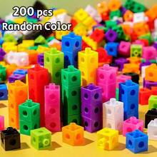 儿童数学积木学习套装,随机积木颗粒套装,幼儿及学龄前儿童益智数学玩具,互动计数积木,包含活动卡片和白板笔的数学教学工具,培养早期数学技能,早期儿童智力开发玩具,STEM玩具,儿童数学拼图,学龄前儿童返校礼物 - 彩色 - 查看 10