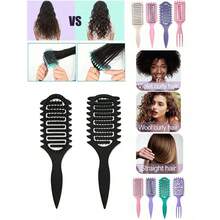轻便卷发梳 – 通风设计，快速干发，打造卷度，轻柔造型，非常适合夏季、旅行和日常使用。 - 彩色 - 查看 12