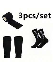 1 Set Unisex Sports Socks & Leg Warmers, Anti-Slip Soccer Socks, Anti-Slip Socks (Style 3)