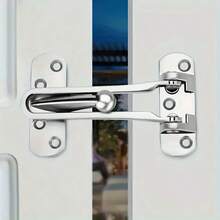 1PC Solid Thickened Door Security Lock Swing Pole Door Lock For Home/Hotel/ Reinforced Door Stop, Anti-Theft Padlock Door Buckle - Multicolor - View 2