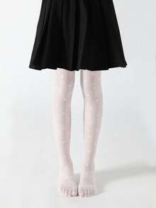 1/2/3/5双女童打底裤，儿童紧身裤，婴幼儿打底裤，白色，纯色，儿童舞蹈裤，无脚网眼打底裤，卡通心形图案，提花薄款，高弹无脚网眼袜，网眼袜，舞蹈袜，适合日常穿着，可爱学院风舞蹈裤，春夏常规无脚裤，适合学生日常聚会，搭配裙子短裤鞋子，返校紧身裤，返校季，学生，新学期，返校，教室 - 白色 - 查看 9