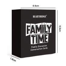 HEART BRIDGE 1PC Family Conversation Card Game - A Warm Tabletop Activity With 50 Discussion Cards, The Perfect Gift For Thanksgiving, Halloween, And Christmas. Ideal For Family Game Nights, It Offers A Fun Bonding Experience To Be Shared By Family Members Of All Ages. - Black - View 2