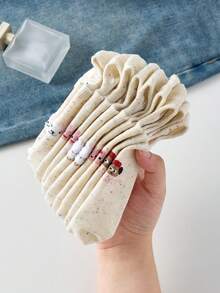 5双装女士可爱卡通波点网眼船袜，透气吸湿，适合日常穿着和外出，四季皆宜 - 彩色 - 查看 6