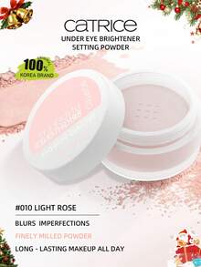 Catrice 010 玫瑰亮眼精华液，提亮眼周肌肤，模糊毛孔和细纹，质地柔滑，散射光线，呈现自然光泽，轻盈易推开，保湿不卡粉，4.2克/0.14盎司。