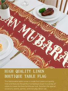 1 قطعة سفرة رمضان، ديكورات رمضان، ديكور طاولة رمضان، سفرة هلال، سفرة عيد مبارك، مناسبة لرمضان، ديكورات طاولة عيد الفطر، هلال، نجوم، مصابيح رمضان القديمة معلقة، أحجام متعددة، لوازم حفلات عيد الفطر والأعياد الإسلامية، بطانية طاولة عيد، ديكور منزلي رمضان، رمضان كريم، غطاء وسادة رمضان مبارك، ديكورات عيد رمضان، لوازم