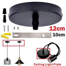 1pc Industrial Rewind Ceiling Canopy Kit, Single Hole Extra Depth And Width Ceiling Plate For Pendant Light Or Chandelier