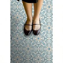 FloorPops FP2477 Fontaine - Azulejos de piso para despegar y pegar color azul - azul - Ver 5