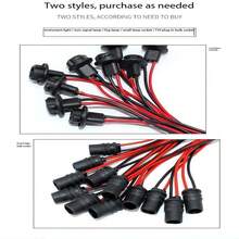 10pcs T10 Wedge Base Automotive Light Bulb Sockets - Rubber Connectors, Suitable For Cars, Trucks, Boats Dashboards - Easy Installation, Waterproof, Long-Lasting Automotive Accessories - Lamp Holder - View 7