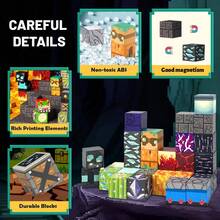 Magnetic Building Blocks, Magnetic Stacking Blocks, STEM Magnetic Tiles, Suitable For 3-10 Years Old Boys And Girls, Sensory Stacking Toys, Children's Birthday Gift