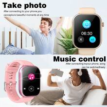 Smart Watch, Wireless Calling /Dial, Multi -Sport Mode, Calling Reminder And Rejection,Information Reminder,SMS Reminder,For IPhone/Andriod - Multicolor - View 5
