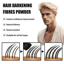 Goiple Professional Hair Building Fibers & Styling Kit,3-In-1 Formula For Instantly Fuller, Thicker Hair & Beard – Natural - Looking Hair Loss Concealer, Pump Applicator Tools –For Thinning Hair, Bald Spots, Hairline Enhancement & Quick Volumizing Styling - 淺金 1pc/0.97oz - 查看 3