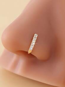 2pcs U-Shaped Nose Clip, Bohemian Style New No Piercing Nose Ring Fake Nose Clip, Suitable For Daily Wear, Women Jewelry - Multicolor - View 5