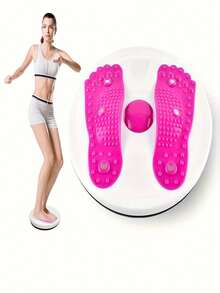 Twist Waist Rotary Disc - A Quiet Home Fitness Equipment, Home Fitness Twist Waist Weight Loss Trainer, Core Strength Training, Posture And Abdominal Massage Points, Slimming Waist Shaping Machine, Portable Manual Fitness Equipment, Abdominal Shaping Fitness Equipment, Exercise, Foot Placement, Textured Non-Slip Surface - Multicolor - View 8