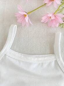 3pcs/Set Baby Girls' Fashionable Elegant Sweet Long Sleeve Top, Camisole And Denim Skirt Outfit, Spring/Autumn - Multicolor - View 7