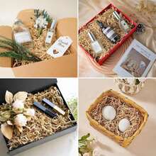 Christmas Brown Crinkle Cut Paper Shred Filler For Gift Baskets Box Bags 1_2 LB, Shredded Paper Grass For Bridesmaid Thanksgiving Valentine'S Day Mother'S Day Easter Christmas Holiday Packaging Wrapping WUINOID - ColorC - 查看 3