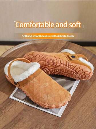 Unisex Minimalist Barefoot Shoes, Wide Toe Box, Zero Drop, Brown, Suitable For Commuting, Daily Wear, Wide Toe Design, Warm In Winter, Soft & Comfortable, Suitable For Travel, Work, Leisure, Non-Slip, Lightweight House Slippers