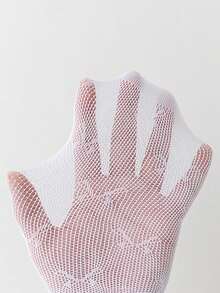 1pc Children's Solid Color Bow Decor Stirrup Tights, Cute Minimalist Hollow Breathable Comfortable Mesh Stockings, Fashion Delicate Soft Versatile School/Home/Travel/Holiday Gift Socks - Multicolor - View 4