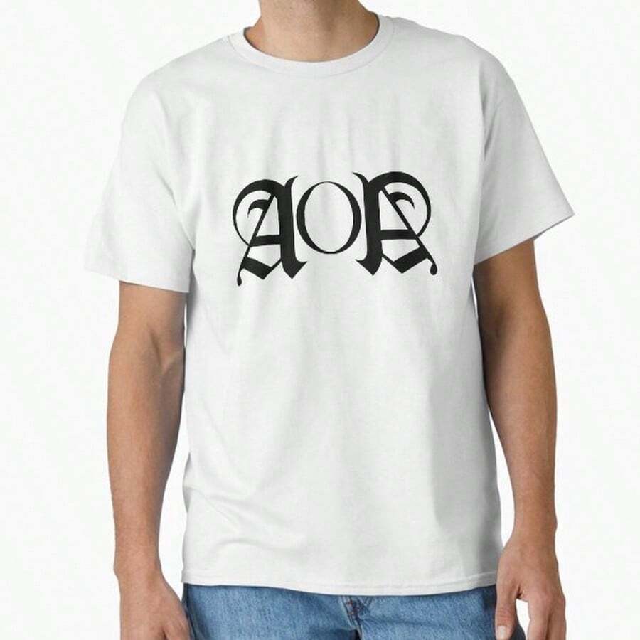 AOA - Classic Logo T-Shirt - White - View 1
