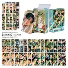 124pcs/Box K-POP Fan Merchandise, SKZ Limited Edition Fan Goods, Photo Cards, Stickers, Holiday Gifts - Multicolor - View 3