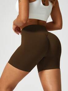 NcmRyu 2pcs Women's High Waist Slimming Lifting Yoga Pants For Fitness, Outdoor Sports Summer - 摩卡棕 - 查看 8