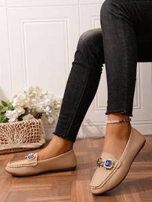 2025 Damen Mokassin Flache Schuhe, Slip-On Loafer, Lässig Schuhe, Mayioan Quaste, vielseitige weiche Sohle Penny Schuhe, elegant & modisch, geräumig & leicht, ermüdungsresistente Loafer - Kamelfarben - Übersicht 6