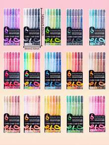 90 Colors Acrylic Painting Gel Pens,Multi-Color 1.0mm Tip Width,Stronger Color Stacking Powers,Larger Ink Capacity For Drawing,Sketching & Art Journaling Cardstock,Marking,Coloring Ideas Gift Choice Back To School Essentials Art Supplies Stationery - Multicolor - View 3