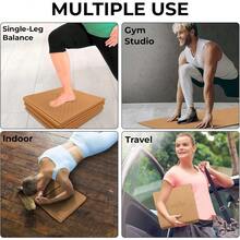 Esterilla de Yoga Plegable Feetlu - 6 mm de Grosor Ligera y Fácil de Guardar para Viajar - Esterilla de Ejercicio Antideslizante para Yoga Pilates Entrenamientos en Casa y Ejercicios en el Suelo. - Amarillo - Ver 6