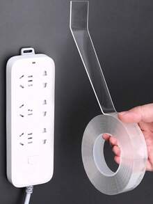 1 Cuộn băng keo nano hai mặt, đa năng, chống thấm nước, chịu nhiệt độ cao, trong suốt, không để lại cặn, băng keo acrylic hai mặt độ bám dính cao, có đặc tính kết dính mạnh, băng keo nano chắc chắn hơn keo dán, băng keo acrylic hai mặt có thể giặt và tái sử dụng nhiều lần. - Trong sáng - Xem 7