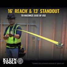 Klein Tools 9225 Tape Measure 25-Foot Double-Hook Double-Sided Measuring Tape Magnetic with Retraction Speed Break and Metal Belt Clip - NaranjaNegro - Ver 5