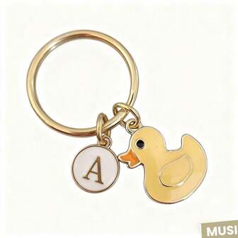 Yellow Duck Keychain, Thanksgiving Gift For Duck Lovers, Bag Charm For Girls, Car Decor, Creative Gift For Teachers, Friends, Sisters