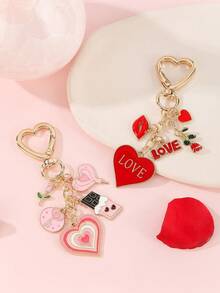 Envelope de Rosa de Chocolate em Liga Metálica - Um Presente para Ela no Dia dos Namorados, Lembrança Romântica de Joias, Acessório Personalizado de Carta de Amor, Presente para Namorada/Esposa - Multicolorido - Visão 3