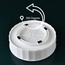 Turnable Rotating Storage Tray Seasoning Bottle Storage Organizer Kitchen AU - White - View 6