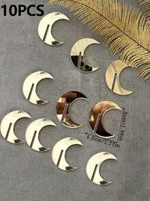 5 قطع/10 قطع مجموعة مشابك أكواب بشكل هلال لامع، علامات شراب عاكسة ذهبية، ديكور طاولة حفلات حديث، تفاصيل هلالية فريدة، مشابك أكواب براقة أنيقة، تصميم مانع للانزلاق، قابلة لإعادة الاستخدام، اكسسوارات مشروبات زخرفية، تفاصيل أنيقة للطاولة، مناسبة لرمضان والعيد والحفلات والأعراس والمناسبات العائلية والمهرجانات - الذهبي - مشاهدة 14