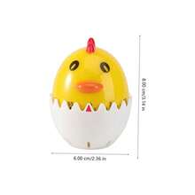 ABOOFAN 2 Piezas Temporizador de cáscara de Huevo de cocción Adorable Temporizador de Cocina Egg Timer Reloj mecánico Herramientas electricas de cocidos portátil - coloresvariados - Ver 5