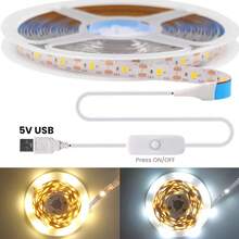 LQHZMYY 1件 USB 介面 LED 燈條，電視背光 LED 燈，USB 照明裝飾，電腦配件周邊，在線開關 LED 燈條，室內臥室家居裝飾客廳，萬聖節，聖誕節，婚禮裝飾，牆面裝飾，辦公桌配件，非常適合聖誕節生日禮物 - 彩色 - 查看 7