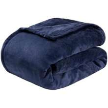 VIOPY Franela ,Cómodo y Cálido Manta Termica, Ligero y Transpirable Todo el Año Blankets,Frazada para Sala,Bebe,Sofa,Pie de Cama,Viaje, Acampada (, Individual (162 * 223cm))(Azul Individual (162*223cm)) - Multicolor - Ver 2