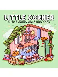 1本《寻梦环游记》主题角落涂色书，儿童涂鸦绘画书，包含可爱又奇特的生物，蒙特梭利绘画玩具，创意礼物，粗线条易于涂色，适合成人和青少年，植物主题，简约大胆风格 - LITTLE CORNER - 查看 10