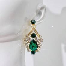 1 Set Luxury Elegant Women's Jewelry Set, Rhinestone Encrusted Earrings & Necklace 3 PiecesSet, Suitable For Brides, Weddings, Banquets, Parties - Jewelry Sets - View 8