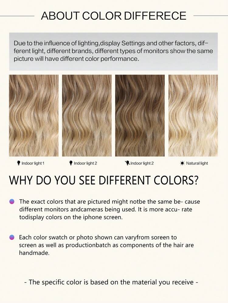 Multi Color Wavy Curly Long Hair - Long Heat-Resistant Synthetic Wig, Suitable For Women, 4X2 U-Part Lace Wig 24 Inch Split Wig - Party Costume, Daily Wear, Colorful Wig, Music Festival Halloween Costume Wig - Multicolor - View 9