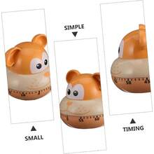 3 Piezas Temporizador mecanico Herramienta de gestión del Temporizador de Juegos Egg Timer mecánico de Cocina es de Cocina el plastico - 3 - Ver 5