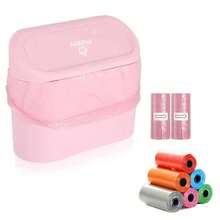 1pc Mini Car Trash Can With Lid, Leak-Proof, Includes 30pcs Garbage Bags, Convenient And Hygienic Car Accessory, Can Be Hung On Car Door For Storage And Organization - Multicolor - View 22