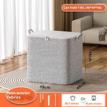 New 220L Big Size Clothes Storage Box With Cover Large Laundry Basket Organizer Bag Foldable - B 100ML - View 8