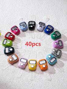 Mini Electronic Finger Counter/Ring-Shaped Manual Counter, Random Color, Suitable For Knitting, Prayer (Tasbih), Games, Sports, And Other Counting Purposes - Multicolor - View 21