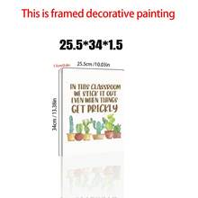 1/6张返校季励志标语帆布海报。在这间教室里，即使遇到困难，我们也会坚持到最后。返校季墙面装饰。非常适合学校墙壁、走廊、餐厅和办公室走廊的装饰。家居装饰和墙面艺术！室内装饰。精美的房间装饰，可选配画框。 - 彩色 - 查看 7