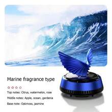 1pc Solar Powered Eagle Rotating Car Aromatherapy Diffuser, Car Interior Decoration Accessories, Dashboard Fragrance - A - View 10