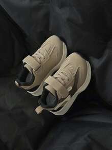 1双儿童透气夏季新款网面运动鞋，男女童通用，软底休闲鞋 - 卡其色 - 查看 7