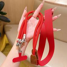 1pc Outdoor Mountain Style Adjustable Double Buckle Phone Lanyard, Multifunctional Shoulder Strap, Anti-Theft Camera Strap - Multicolor - View 7