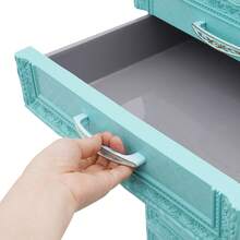 Futchoy 6 Tiers Bathroom Storage Cabinet Dresser, Narrow Plastic Rolling Cart Organizer With Drawers, For For Small Spaces, Closets, Bedroom, Bathroom & Laundry (Blue) - 藍色 - 查看 10